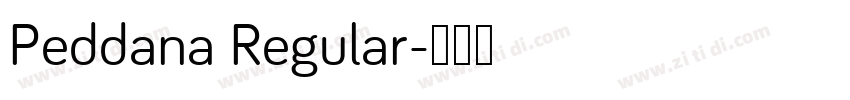 Peddana Regular字体转换